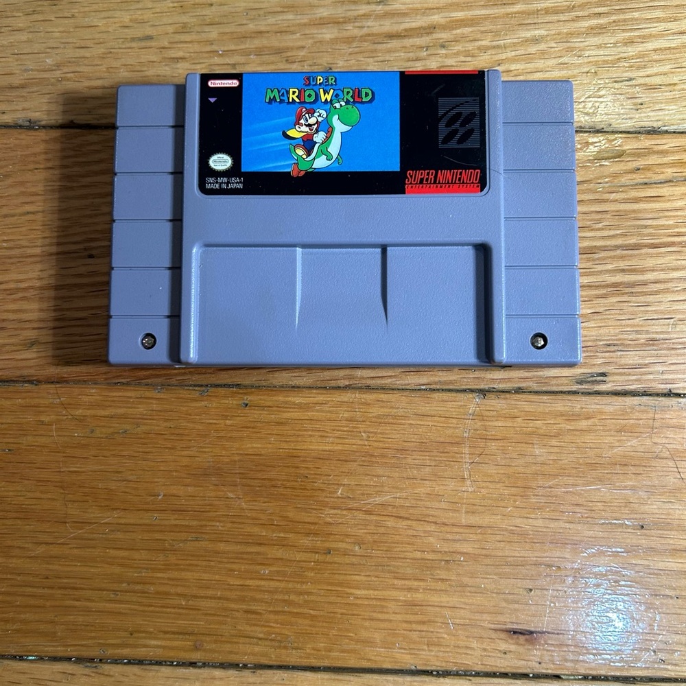 Nintendo Super Mario World Cartridge - Gray